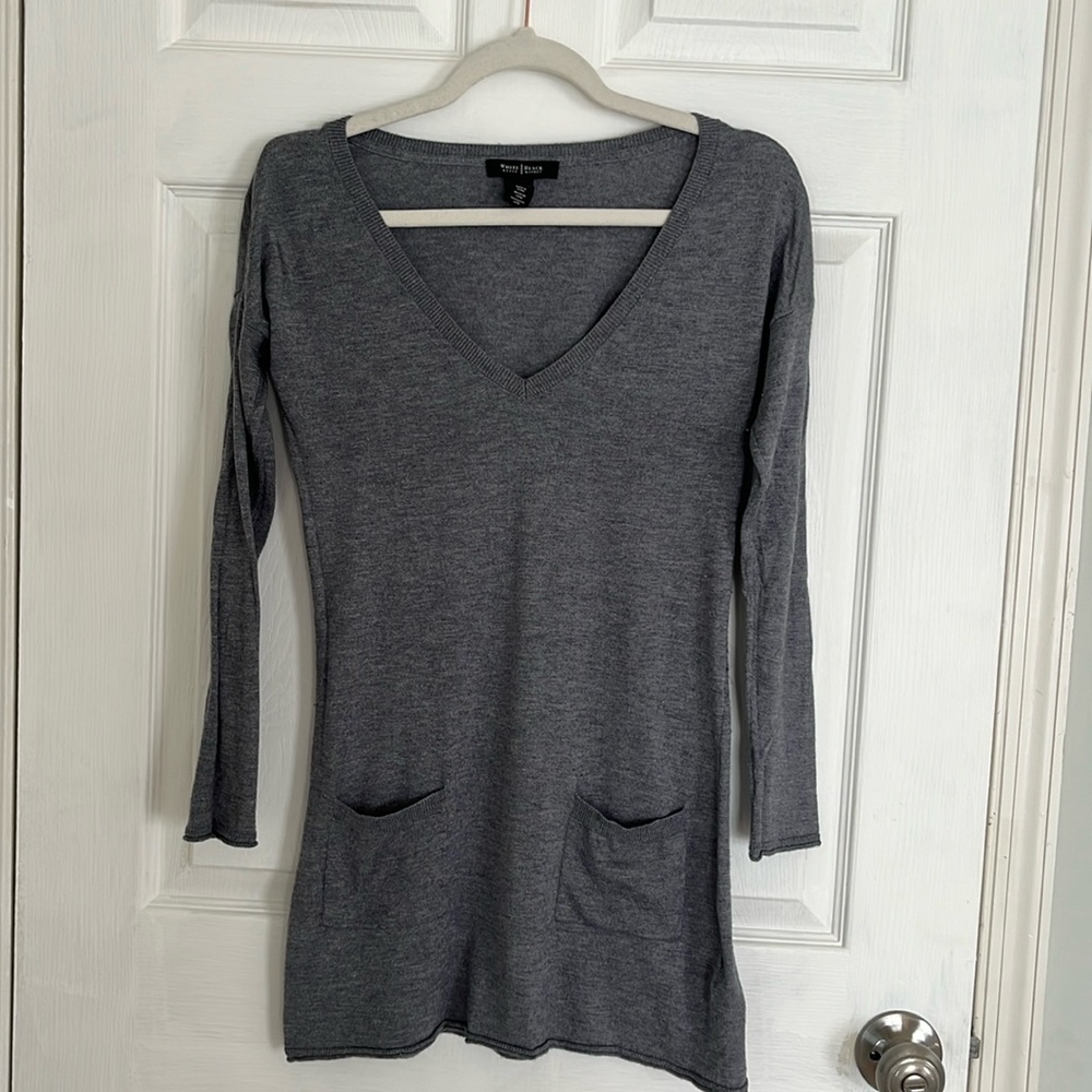 WHBM tunic sweater with pocket details